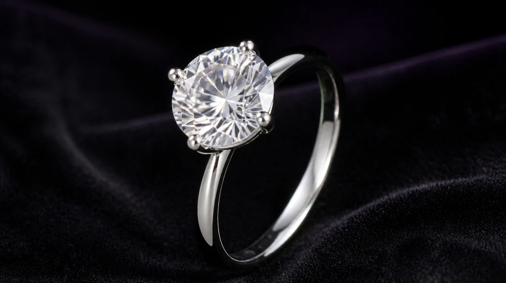 Moissanite Solitaire Ring